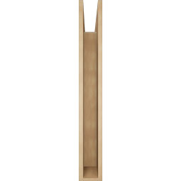 Ekena Millwork - BKTUR055X42X42IMP05RCPR - Timberthane Faux Wood Imperial Style Bracket, Block Ends, 5 1/2"W x 42"D x 42"H, Primed Tan