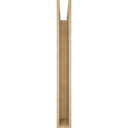 Ekena Millwork - BKTUR055X48X48IMP05RCPR - Timberthane Faux Wood Imperial Style Bracket, Block Ends, 5 1/2"W x 48"D x 48"H, Primed Tan