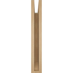 Ekena Millwork - BKTUR035X16X24IMP06RCPR - Timberthane Faux Wood Imperial Style Bracket, Slat Ends, 3 1/2"W x 16"D x 24"H, Primed Tan