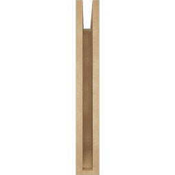 Ekena Millwork - BKTUR035X18X26IMP06RCPR - Timberthane Faux Wood Imperial Style Bracket, Slat Ends, 3 1/2"W x 18"D x 26"H, Primed Tan