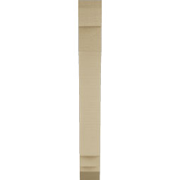 Ekena Millwork - BKTUR035X18X30IMP06RCPR - Timberthane Faux Wood Imperial Style Bracket, Slat Ends, 3 1/2"W x 18"D x 30"H, Primed Tan