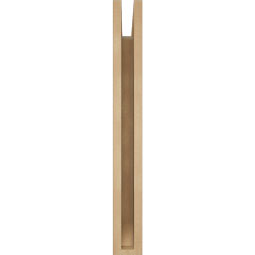 Ekena Millwork - BKTUR035X18X30IMP06RCPR - Timberthane Faux Wood Imperial Style Bracket, Slat Ends, 3 1/2"W x 18"D x 30"H, Primed Tan