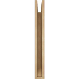 Ekena Millwork - BKTUR035X20X28IMP06RCPR - Timberthane Faux Wood Imperial Style Bracket, Slat Ends, 3 1/2"W x 20"D x 28"H, Primed Tan