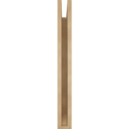 Ekena Millwork - BKTUR035X20X32IMP06RCPR - Timberthane Faux Wood Imperial Style Bracket, Slat Ends, 3 1/2"W x 20"D x 32"H, Primed Tan