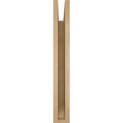 Ekena Millwork - BKTUR035X22X26IMP06RCPR - Timberthane Faux Wood Imperial Style Bracket, Slat Ends, 3 1/2"W x 22"D x 26"H, Primed Tan