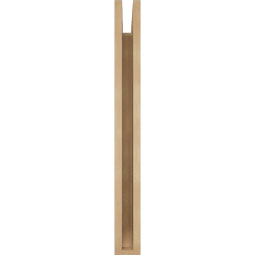 Ekena Millwork - BKTUR035X22X34IMP06RCPR - Timberthane Faux Wood Imperial Style Bracket, Slat Ends, 3 1/2"W x 22"D x 34"H, Primed Tan