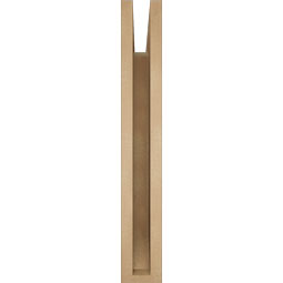 Ekena Millwork - BKTUR035X24X24IMP06RCPR - Timberthane Faux Wood Imperial Style Bracket, Slat Ends, 3 1/2"W x 24"D x 24"H, Primed Tan