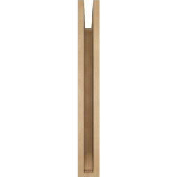 Ekena Millwork - BKTUR035X24X28IMP06RCPR - Timberthane Faux Wood Imperial Style Bracket, Slat Ends, 3 1/2"W x 24"D x 28"H, Primed Tan