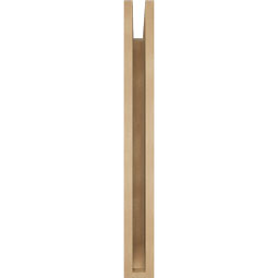 Ekena Millwork - BKTUR035X24X32IMP06RCPR - Timberthane Faux Wood Imperial Style Bracket, Slat Ends, 3 1/2"W x 24"D x 32"H, Primed Tan