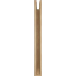 Ekena Millwork - BKTUR035X24X36IMP06RCPR - Timberthane Faux Wood Imperial Style Bracket, Slat Ends, 3 1/2"W x 24"D x 36"H, Primed Tan