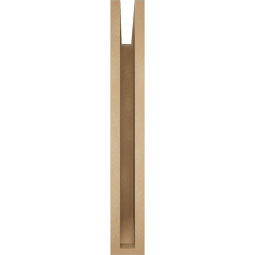 Ekena Millwork - BKTUR035X26X26IMP06RCPR - Timberthane Faux Wood Imperial Style Bracket, Slat Ends, 3 1/2"W x 26"D x 26"H, Primed Tan