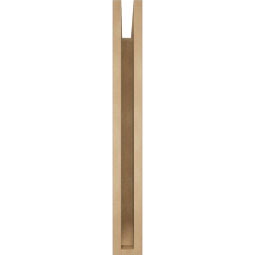 Ekena Millwork - BKTUR035X26X30IMP06RCPR - Timberthane Faux Wood Imperial Style Bracket, Slat Ends, 3 1/2"W x 26"D x 30"H, Primed Tan
