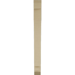 Ekena Millwork - BKTUR035X26X38IMP06RCPR - Timberthane Faux Wood Imperial Style Bracket, Slat Ends, 3 1/2"W x 26"D x 38"H, Primed Tan