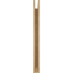 Ekena Millwork - BKTUR035X26X38IMP06RCPR - Timberthane Faux Wood Imperial Style Bracket, Slat Ends, 3 1/2"W x 26"D x 38"H, Primed Tan