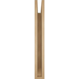 Ekena Millwork - BKTUR035X28X28IMP06RCPR - Timberthane Faux Wood Imperial Style Bracket, Slat Ends, 3 1/2"W x 28"D x 28"H, Primed Tan