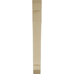 Ekena Millwork - BKTUR035X28X32IMP06RCPR - Timberthane Faux Wood Imperial Style Bracket, Slat Ends, 3 1/2"W x 28"D x 32"H, Primed Tan