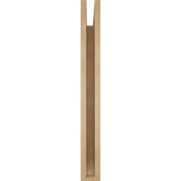 Ekena Millwork - BKTUR035X28X32IMP06RCPR - Timberthane Faux Wood Imperial Style Bracket, Slat Ends, 3 1/2"W x 28"D x 32"H, Primed Tan