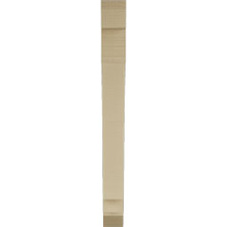 Ekena Millwork - BKTUR035X28X36IMP06RCPR - Timberthane Faux Wood Imperial Style Bracket, Slat Ends, 3 1/2"W x 28"D x 36"H, Primed Tan