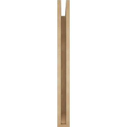 Ekena Millwork - BKTUR035X28X36IMP06RCPR - Timberthane Faux Wood Imperial Style Bracket, Slat Ends, 3 1/2"W x 28"D x 36"H, Primed Tan