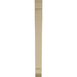 Ekena Millwork - BKTUR035X28X40IMP06RCPR - Timberthane Faux Wood Imperial Style Bracket, Slat Ends, 3 1/2"W x 28"D x 40"H, Primed Tan