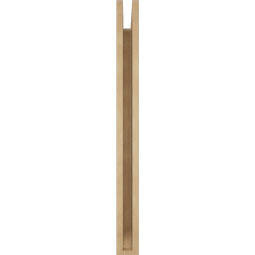 Ekena Millwork - BKTUR035X28X40IMP06RCPR - Timberthane Faux Wood Imperial Style Bracket, Slat Ends, 3 1/2"W x 28"D x 40"H, Primed Tan