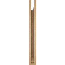 Ekena Millwork - BKTUR035X30X30IMP06RCPR - Timberthane Faux Wood Imperial Style Bracket, Slat Ends, 3 1/2"W x 30"D x 30"H, Primed Tan