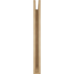 Ekena Millwork - BKTUR035X30X36IMP06RCPR - Timberthane Faux Wood Imperial Style Bracket, Slat Ends, 3 1/2"W x 30"D x 36"H, Primed Tan