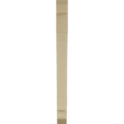 Ekena Millwork - BKTUR035X30X42IMP06RCPR - Timberthane Faux Wood Imperial Style Bracket, Slat Ends, 3 1/2"W x 30"D x 42"H, Primed Tan