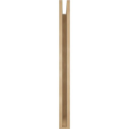 Ekena Millwork - BKTUR035X30X42IMP06RCPR - Timberthane Faux Wood Imperial Style Bracket, Slat Ends, 3 1/2"W x 30"D x 42"H, Primed Tan