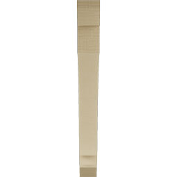Ekena Millwork - BKTUR035X32X32IMP06RCPR - Timberthane Faux Wood Imperial Style Bracket, Slat Ends, 3 1/2"W x 32"D x 32"H, Primed Tan