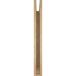 Ekena Millwork - BKTUR035X32X32IMP06RCPR - Timberthane Faux Wood Imperial Style Bracket, Slat Ends, 3 1/2"W x 32"D x 32"H, Primed Tan