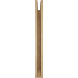 Ekena Millwork - BKTUR035X32X36IMP06RCPR - Timberthane Faux Wood Imperial Style Bracket, Slat Ends, 3 1/2"W x 32"D x 36"H, Primed Tan