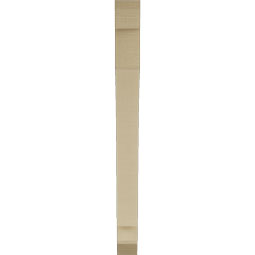 Ekena Millwork - BKTUR035X32X40IMP06RCPR - Timberthane Faux Wood Imperial Style Bracket, Slat Ends, 3 1/2"W x 32"D x 40"H, Primed Tan