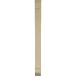 Ekena Millwork - BKTUR035X32X44IMP06RCPR - Timberthane Faux Wood Imperial Style Bracket, Slat Ends, 3 1/2"W x 32"D x 44"H, Primed Tan