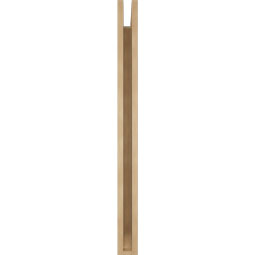 Ekena Millwork - BKTUR035X32X44IMP06RCPR - Timberthane Faux Wood Imperial Style Bracket, Slat Ends, 3 1/2"W x 32"D x 44"H, Primed Tan