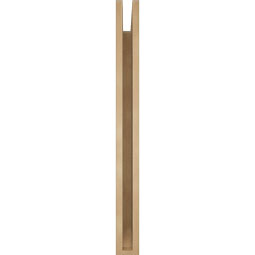 Ekena Millwork - BKTUR035X34X38IMP06RCPR - Timberthane Faux Wood Imperial Style Bracket, Slat Ends, 3 1/2"W x 34"D x 38"H, Primed Tan
