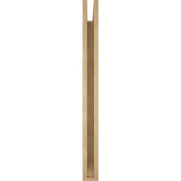Ekena Millwork - BKTUR035X34X40IMP06RCPR - Timberthane Faux Wood Imperial Style Bracket, Slat Ends, 3 1/2"W x 34"D x 40"H, Primed Tan