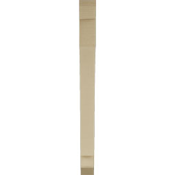 Ekena Millwork - BKTUR035X34X42IMP06RCPR - Timberthane Faux Wood Imperial Style Bracket, Slat Ends, 3 1/2"W x 34"D x 42"H, Primed Tan