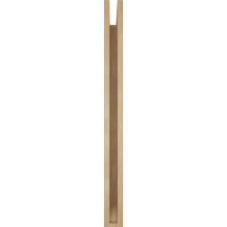 Ekena Millwork - BKTUR035X34X42IMP06RCPR - Timberthane Faux Wood Imperial Style Bracket, Slat Ends, 3 1/2"W x 34"D x 42"H, Primed Tan