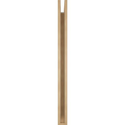 Ekena Millwork - BKTUR035X34X46IMP06RCPR - Timberthane Faux Wood Imperial Style Bracket, Slat Ends, 3 1/2"W x 34"D x 46"H, Primed Tan