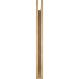 Ekena Millwork - BKTUR035X36X36IMP06RCPR - Timberthane Faux Wood Imperial Style Bracket, Slat Ends, 3 1/2"W x 36"D x 36"H, Primed Tan