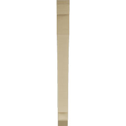 Ekena Millwork - BKTUR035X36X40IMP06RCPR - Timberthane Faux Wood Imperial Style Bracket, Slat Ends, 3 1/2"W x 36"D x 40"H, Primed Tan
