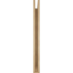 Ekena Millwork - BKTUR035X36X40IMP06RCPR - Timberthane Faux Wood Imperial Style Bracket, Slat Ends, 3 1/2"W x 36"D x 40"H, Primed Tan