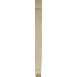 Ekena Millwork - BKTUR035X36X42IMP06RCPR - Timberthane Faux Wood Imperial Style Bracket, Slat Ends, 3 1/2"W x 36"D x 42"H, Primed Tan