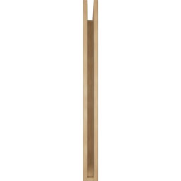 Ekena Millwork - BKTUR035X36X42IMP06RCPR - Timberthane Faux Wood Imperial Style Bracket, Slat Ends, 3 1/2"W x 36"D x 42"H, Primed Tan