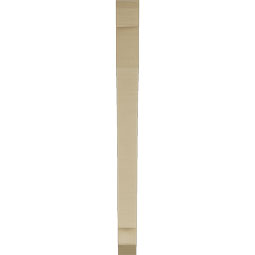 Ekena Millwork - BKTUR035X36X44IMP06RCPR - Timberthane Faux Wood Imperial Style Bracket, Slat Ends, 3 1/2"W x 36"D x 44"H, Primed Tan