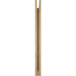 Ekena Millwork - BKTUR035X36X44IMP06RCPR - Timberthane Faux Wood Imperial Style Bracket, Slat Ends, 3 1/2"W x 36"D x 44"H, Primed Tan