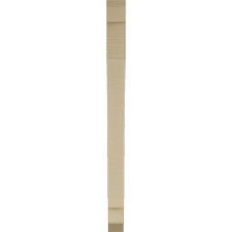 Ekena Millwork - BKTUR035X36X48IMP06RCPR - Timberthane Faux Wood Imperial Style Bracket, Slat Ends, 3 1/2"W x 36"D x 48"H, Primed Tan