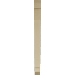 Ekena Millwork - BKTUR035X38X42IMP06RCPR - Timberthane Faux Wood Imperial Style Bracket, Slat Ends, 3 1/2"W x 38"D x 42"H, Primed Tan