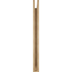 Ekena Millwork - BKTUR035X38X42IMP06RCPR - Timberthane Faux Wood Imperial Style Bracket, Slat Ends, 3 1/2"W x 38"D x 42"H, Primed Tan